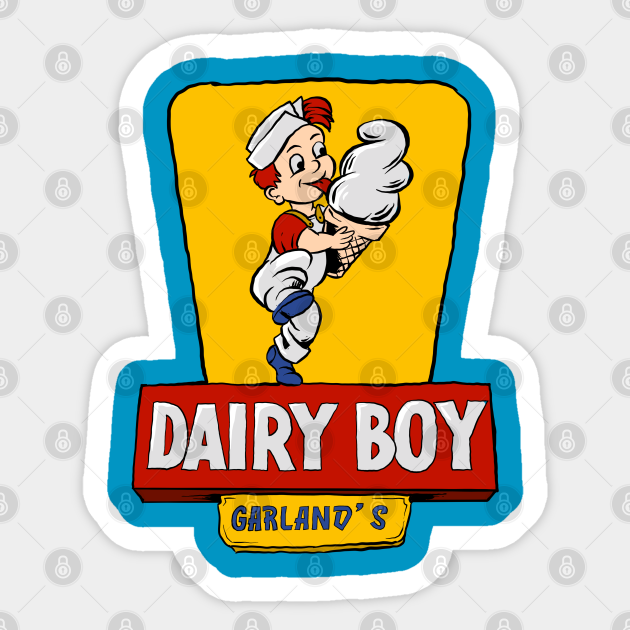 Dairy boy Ice Cream Sticker TeePublic